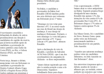 Dem e PSD comandam a debandada pro Bolsonaro