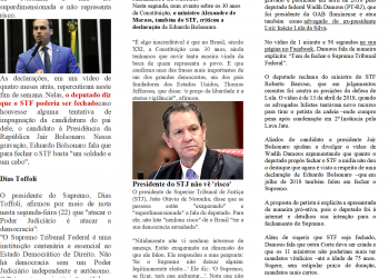 STJ diz não ver riscos diante de fala de Eduardo Bolsonaro