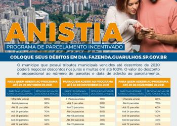 Guarulhos: Prefeitura libera adesão à anistia de juros e multas pela internet