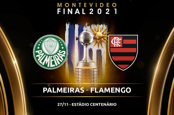Palmeiras e Flamengo fazem a final da Libertadores no dia 27 de novembro, no Estádio Centenário, em Montevidéu