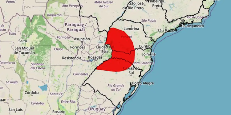 Novos temporais devem atingir parte da Região Sul nos próximos dias